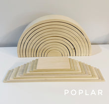 Load image into Gallery viewer, 11 piece Unfinished Natural Wood DIY Building Boards