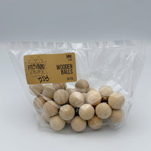 Load image into Gallery viewer, Mini Wooden Balls 36pcs Natural Unfinished DIY Set