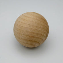 Load image into Gallery viewer, Large Wooden Balls 6pcs Unfinished DIY Set