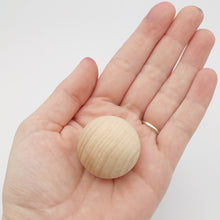 Load image into Gallery viewer, Small Wooden Balls 12pcs Unfinished DIY Set