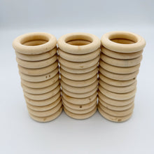 Load image into Gallery viewer, Natural Wooden Rings Counting Set 36pcs DIY