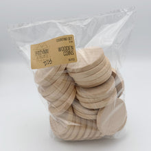 Load image into Gallery viewer, Natural Wooden Coins Counting Set 36pcs DIY
