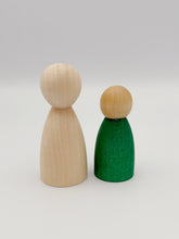 Load image into Gallery viewer, Large Wooden Peg Dolls DIY