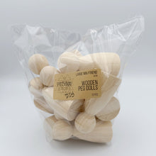 Load image into Gallery viewer, 8cm Natural Large Wooden Peg Dolls DIY