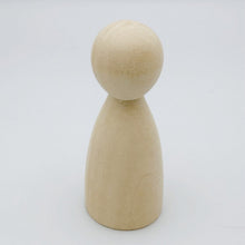 Load image into Gallery viewer, 8cm Natural Large Wooden Peg Dolls DIY