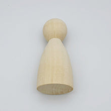 Load image into Gallery viewer, 8cm Natural Large Wooden Peg Dolls DIY