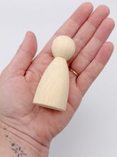 Load image into Gallery viewer, Large Wooden Peg Dolls DIY