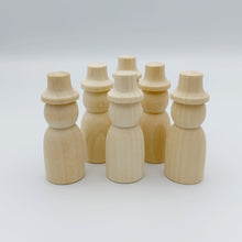 Load image into Gallery viewer, Wooden Peg Doll Wizards DIY