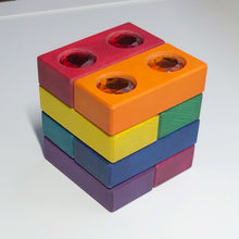 Load image into Gallery viewer, 8pc Rainbow Gem Block Set