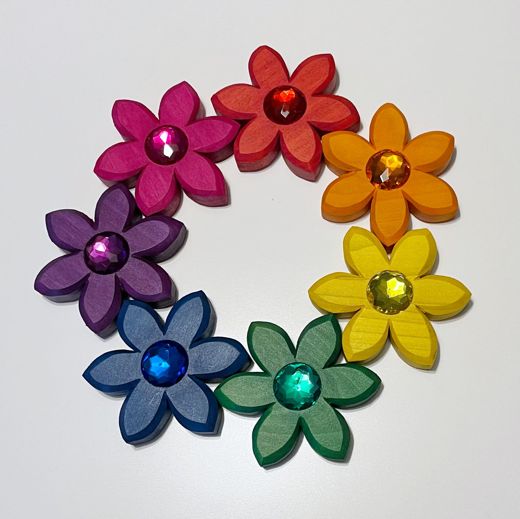 Classic Rainbow Gem Flowers