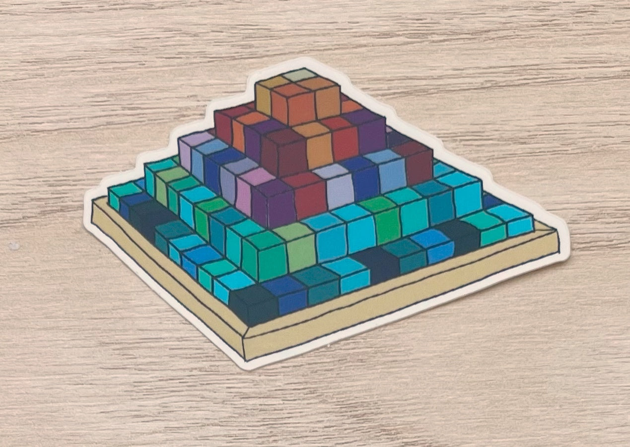Large Stepped Pyramid LSP Vinyl Sticker – Fitzyboo