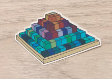 Load image into Gallery viewer, Large Stepped Pyramid LSP Vinyl Sticker
