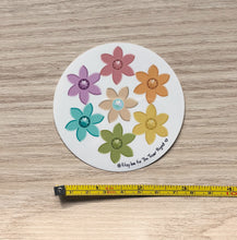 Load image into Gallery viewer, Pastel Gem Flower Fundraiser Vinyl Sticker
