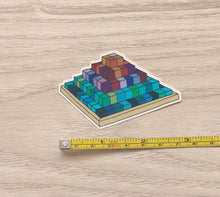 Load image into Gallery viewer, Large Stepped Pyramid LSP Vinyl Sticker
