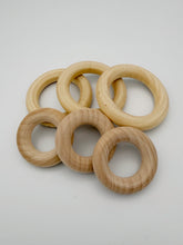 Load image into Gallery viewer, Natural Wooden Rings Sorting Set 24pcs DIY
