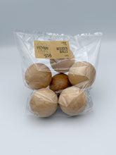 Load image into Gallery viewer, Large Wooden Balls 6pcs Unfinished DIY Set
