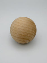 Load image into Gallery viewer, Large Wooden Balls 6pcs Unfinished DIY Set
