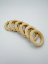 Load image into Gallery viewer, Natural Wooden Rings Counting Set 36pcs DIY
