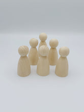 Load image into Gallery viewer, Large Wooden Peg Dolls DIY
