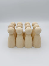 Load image into Gallery viewer, Large Wooden Peg Dolls DIY
