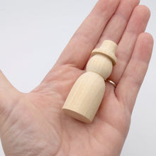 Load image into Gallery viewer, Wooden Peg Doll Wizards DIY
