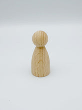 Load image into Gallery viewer, 6.5cm Natural Wooden Peg Dolls DIY
