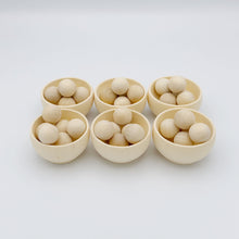 Load image into Gallery viewer, Natural Wooden Bowls and Balls Sorting Game DIY
