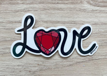 Load image into Gallery viewer, Love Gem Heart Vinyl Sicker
