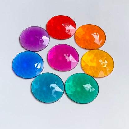 50mm 8-Color Rainbow Window Gems