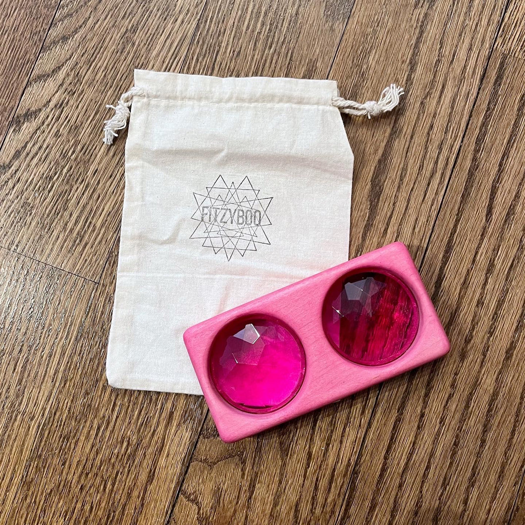 “Love Bug” Pink Kaleidoscope Goggles