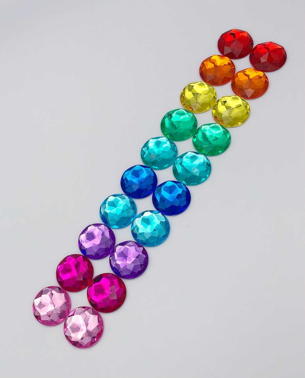30mm 10-Color Rainbow Gems