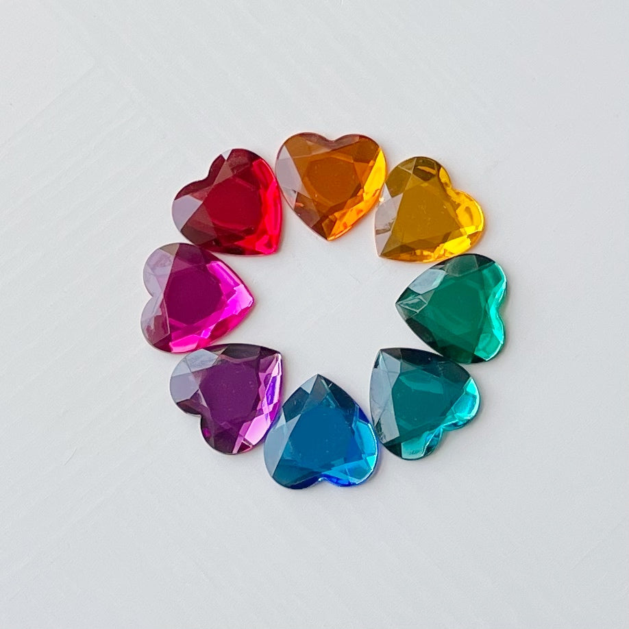 Classic Rainbow Heart Gem Play Set - Half