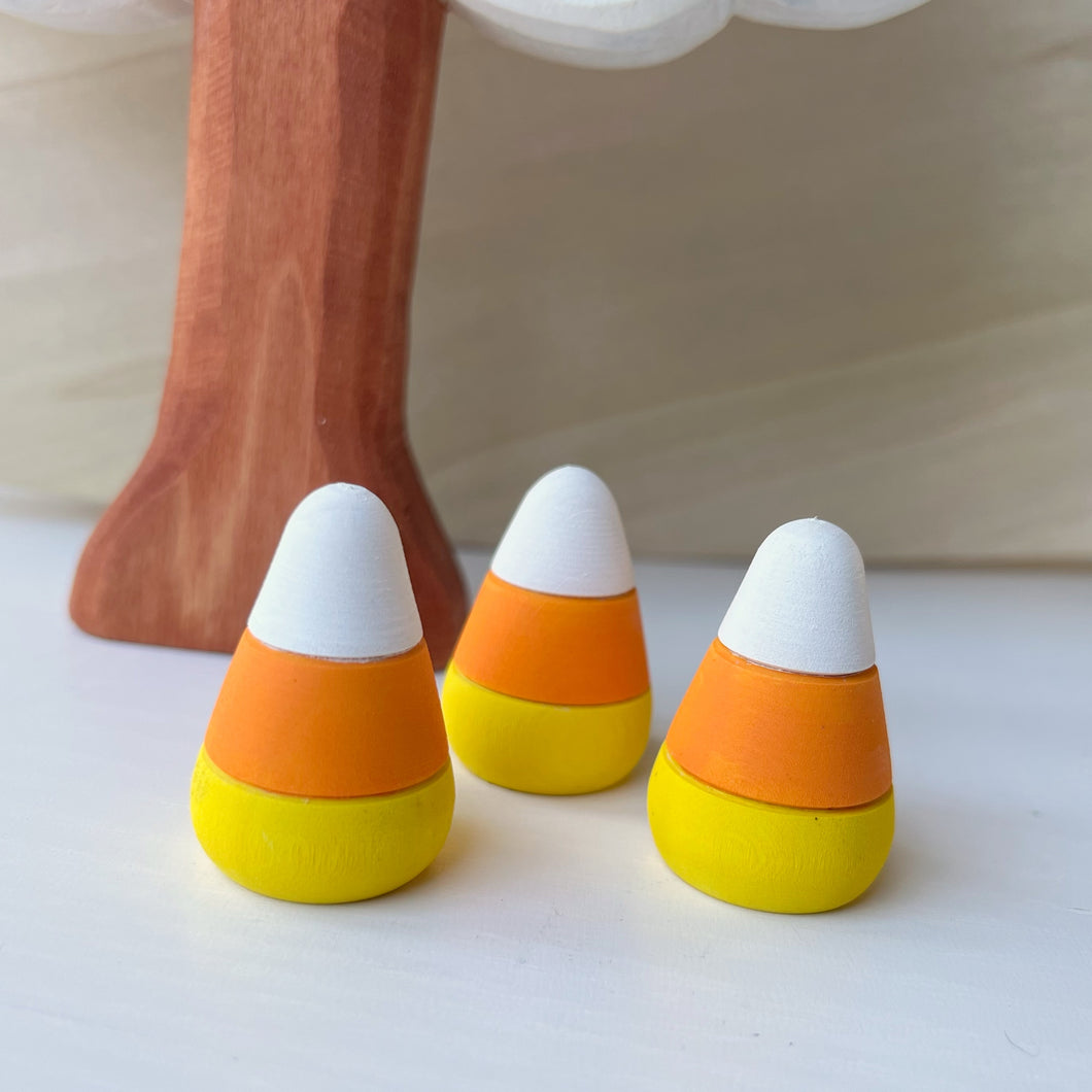 Mini wooden Candy Corn Set