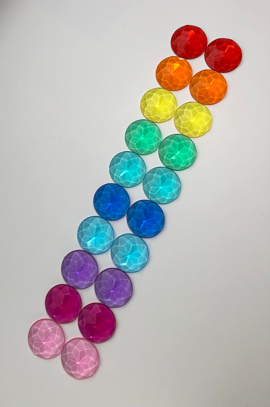 30mm 10-Color Rainbow Window Gems